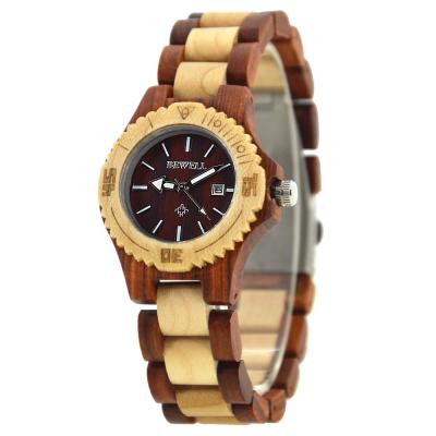 China Women's Automatic Bamboo Wooden Free Online Black Sandal Watch Date Watch Wooden Bamboo Custom for sale