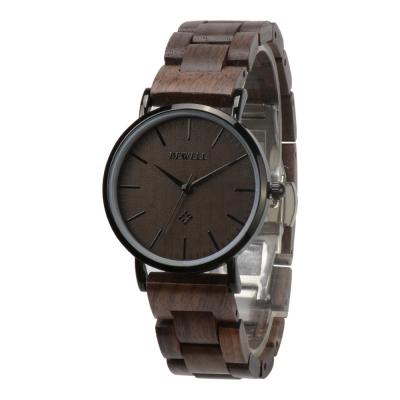 China Fashion 3atm Water Resistant Stainless Steel Watch Case Ladies Stainless Steel Wood Back Watch for sale