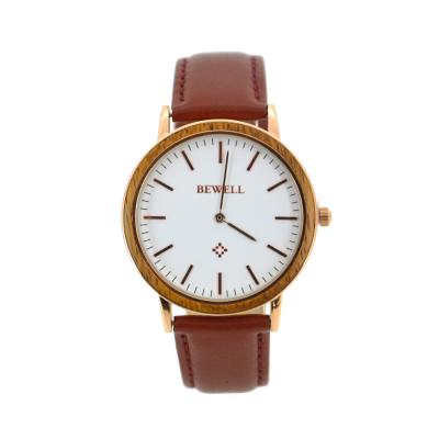 China China Supplier Non-Specific New Products Fashion Watches Metal Wood Watch As Gift Ideas For Girls With Genuine Leather Watch Strap 20 for sale