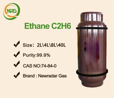 China Ethane gas , Methylmethane R170 Refrigerant , Colorless Odorless Gas for sale