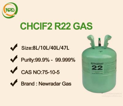 China Chlorodifluoromethane R22 Refrigerant Gas CAS 75-45 Colorless Liquefied for sale