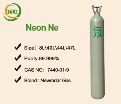 China Vloeibare Neon samengeperste die Gassen in 40-48.8L-cilinder voor Neon LEIDEN Licht worden ingepakt Te koop