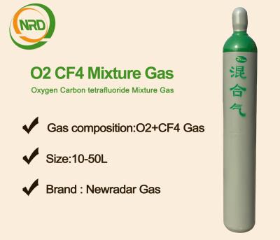 China UHP-de Zuurstof van de Specialiteitgasmengsels van van Gaso2 en CF4 met Tetrafluoromethane-Mengselfabrikant Te koop