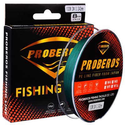 China PE PROBEROS 8 Braided Bottom Cast Freshwater Fishing Line PE Saltwater Color 3.0#-13# Super Strong 100 Meters 8 for sale