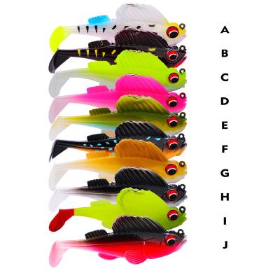 China New 13G/7CM silicone pack lead + PROBEROS lead full fish winter ice bait fish road submarine bait layer jumping swimming bait for sale