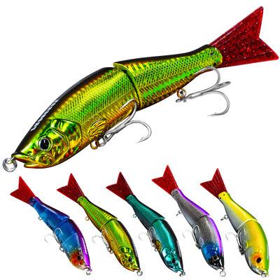 China Spot OEM ODM PROBEROS Fishing Lure 17.5cm Big Swim Lure With 2# Hooks 6 Set 6# Big Color Hard Bait 55g New Groundbait for sale