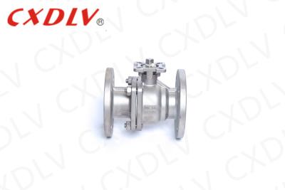 China Electric Actuator Direct Mounting Stainless Steel Ball Valve Flange Type DN50 DN200 for sale