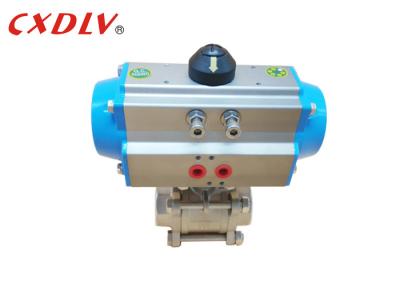 China OEM Stainless Steel Spring Return Pneumatic Ball Valve Full Port Valve for sale