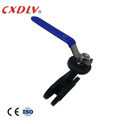 China PPL Seat Flanged End Ball Valve Lever Operation With Extended Stem for sale