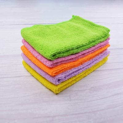 China Good Quality Sustainable Sale Household Good Soft Multi Color Microfibra Cleaning Cloth for sale