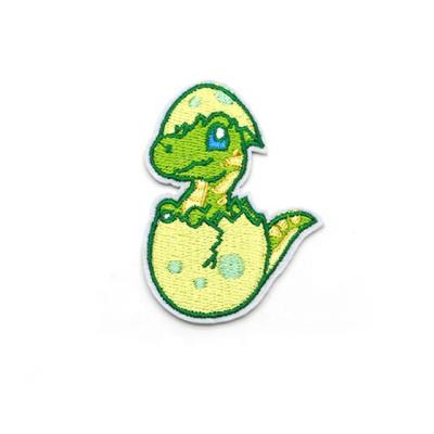 China Custom customization logo patch self-adhesive sticker logo for Jurassic dinosaur embroidery patch for sale