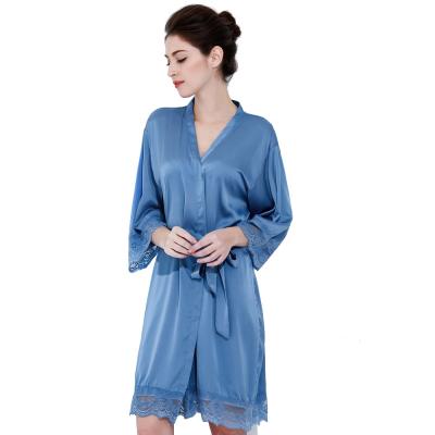 China FUNG 3020 Design Women Sleepwear Wholesale Cheap Long Robe Breathable New Plus Size Wedding Party Bridesmaid Bridal Long Robes for sale