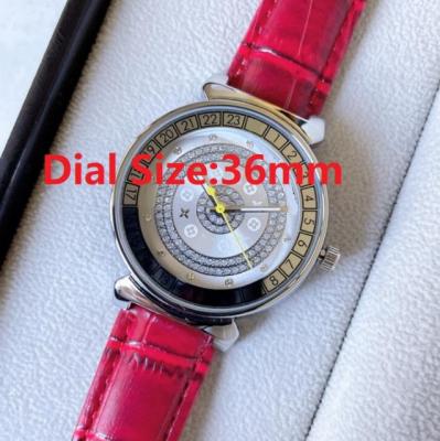 China Women High Quality Women Watch 36mm Hip Hop Iced Out Designer Watches Quartz Movement Lovers Clock Wristwatch for sale