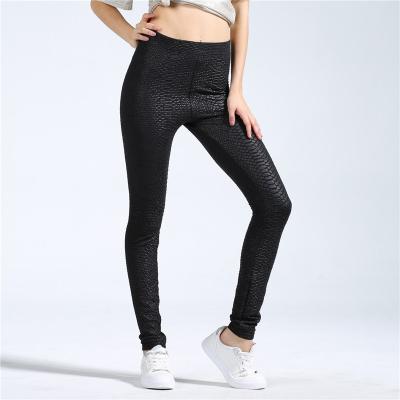 China Matte Dark Flower Women's Casual Running Pants Knitted Wholesale Breathable High Waisted Sports Yoga Fitness Tights Stretch Pants for sale