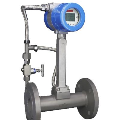 China Hot Selling SS304/SS316L RS485 Digital Vortex Flow Meter Vapor Vortex Liquid Meter for sale