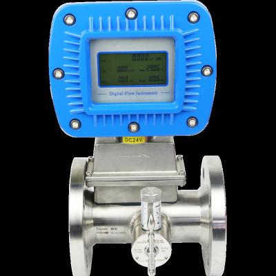 China Natural Gas Transmission Gas Gauge IP65 Digital Gas Turbine Flow Meter for sale