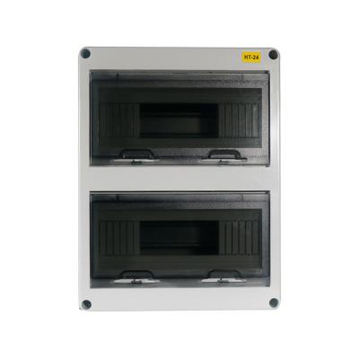 China 24 Series HV Electrical Distribution Box Convenient IP65 Waterproof Plastic DB Box Distribution Box for sale