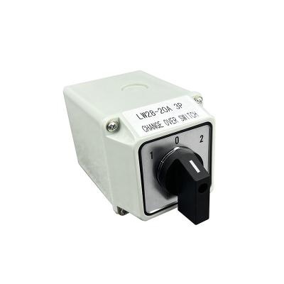 China LW28-20A 1-0-2 Electrical industry electrical insulation IP65 waterproofgrey outdoor switch /lw26 20 cam switch for sale