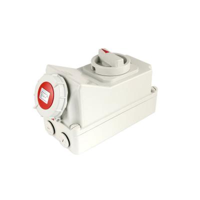 China Industrial 5792 Waterproof Locking Socket For Container 32A 3H 4P IP67 Refrigerated for sale