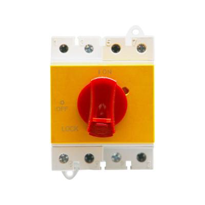 China Industrial Din-Rail Mounting 4P 32A Waterproof Gray Outdoor DC Isolating IP66 Switch PV Isolating/DC Isolator Switch for sale