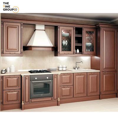 China Environment Friendly High End Traditional Solid Wood Kichen Cabinets Classic and Timeless for sale