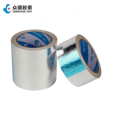 China Heat Resistant Super Strong Self Adhesive Waterproof Aluminum Foil Duct Tape For Fix Pipeline for sale