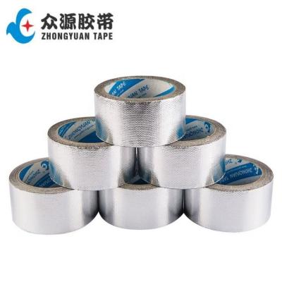 China Aluminum Foil Tape Heat Resistant Aluminum Foil Fiberglass Cloth Flame Retardant Sealing for sale