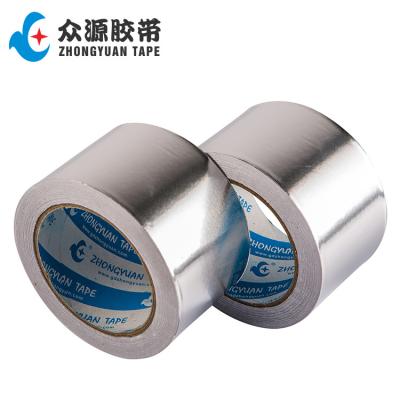 China Aluminum Foil Heat Resistant Adhesive Conductive Roofing Reinforced And Heat Resistant Tape With Paper Coating for sale