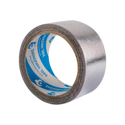 China High Quality Heat Resistant Fabric Black Glue Explosion Proof Fiberglass Reinforced Aluminum Foil Tape for sale