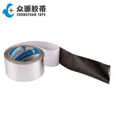 China Custom Heat Resistant Aluminum Foil Heat Resistant Black Fiberglass Reinforced Tape for sale