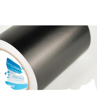 China FR Grade Aluminum-Glass Freon Proof High Quality Industrial Cloth Tape Black Aluminum Foil Tape for sale