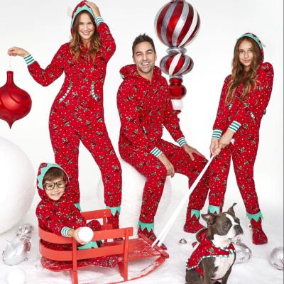 China JXS1124 Breathable Family Onesie Pajamas Christmas Family Pajamas Matching Sets Women's Sleepwear for sale