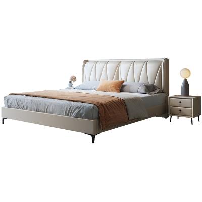 China Modern King Size Velvet Upholstered Modular Bedroom Warm And Comfortable Bed for sale