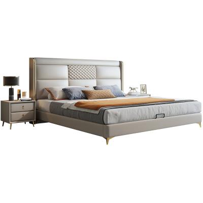 China Luxury Button Crush Style Diamond Top Furniture Room Set Italy Furniture Bedroom Bed Set Velvet Modular Modern Back Tufted Bed Double for sale