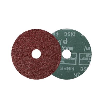 China Polishing 4 Inch 100 Mm Thick 0.6 Mm Fiber Sanding Disc Fiber Abrasive Disc For Stainless Steel Metal for sale