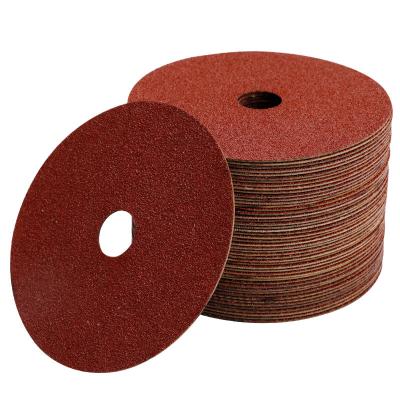 China 180 Mm Fiber Polishing Sanding Disc Fiber Abrasive Disc For Stainless Steel Metal for sale