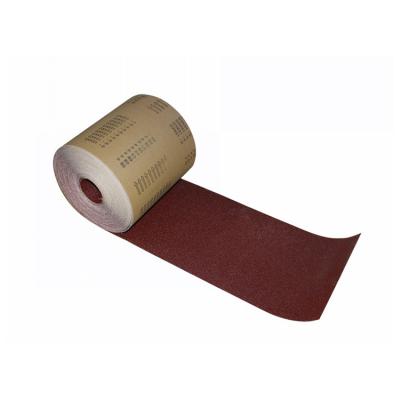 China Fin Disc Making Best Selling Large Aluminum Oxide Sandpaper Brown Emery Cloth Rolls For Making Fins for sale