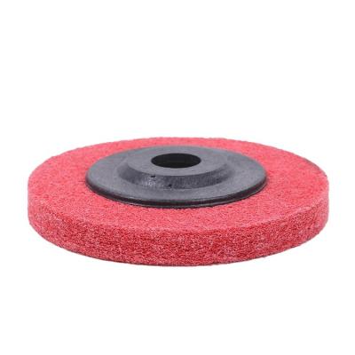 China Nylon Blowing Polishing Nonwoven Wheel 4 Inch 100x16mm Fiber Blowing Wheel for sale