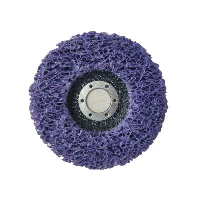 China High Efficiency 4.5 Inch 115mm Clean Purple And Tape Disc For Rust Removal for sale