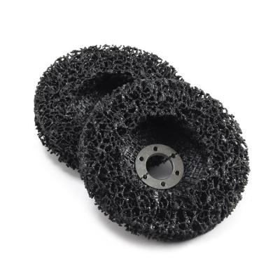 China High Performance 115mm 4.5 Inch Clean High Quality Black And Strip Discs For Rust Removal for sale