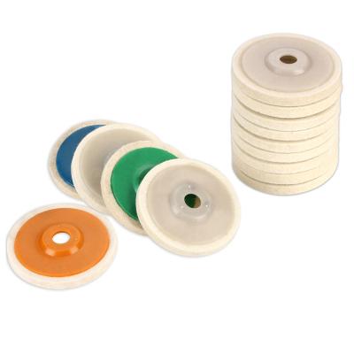 China Long Life High Performance Wool Felt Wheel High Density 100mm Polishing Wheel 125mm For Metal / Stainless / Glass / Marble / Wood for sale