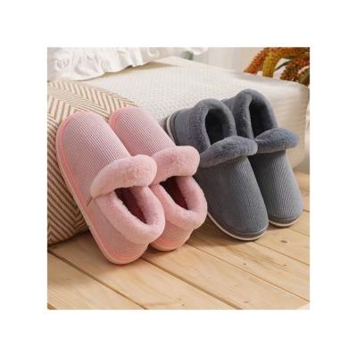 China Cotton Comfortable Wear Resistant Slippers For Home Use Bedroom Slippers For Women for sale