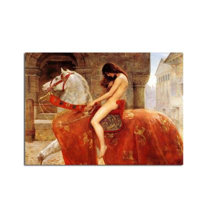 China Lady Classic 100% Hand Painted High Quality 100% Hand Painted Godiva By Artist John Maler Collier Famous Painting for sale