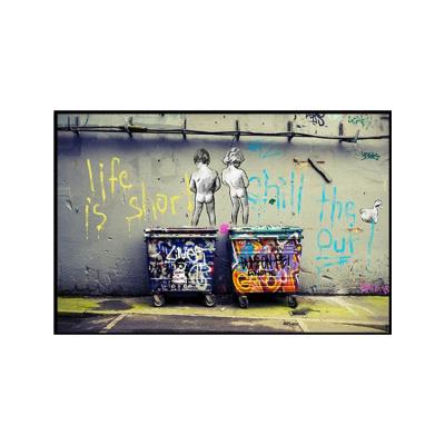 China Modern Home Decor Art Alec Monopoly Pop Art Painting 100% Hand Painted Hand Painted Selling Street Factory for sale