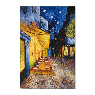 China 100% Hand Painted High Quality Hand Painted Oil Painting Van Gogh On Canvas/Cafe Terrace On The Place Wall Decor for sale