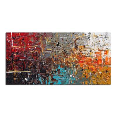 China Modern Hand Painted Big Sale 100% Hand Painted Block Art Oil Painting Abstract Artwork Wall Decor for sale