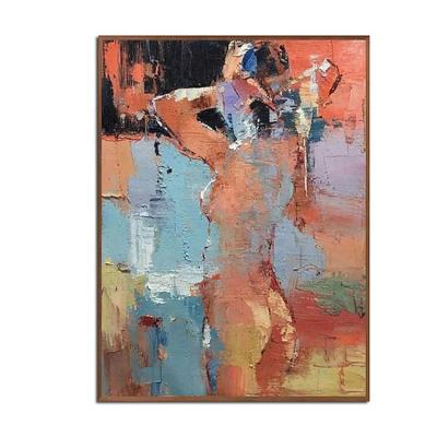 China 100% Hand Painted Oil Painting Canvas Best Selling Handpainted Wall Artwork Print Girl Portrait Nude Painting for sale