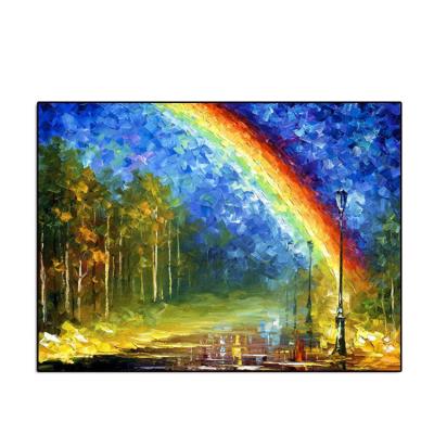 China Factory Sale Abstract Landscape Oil Painting Contemporary Hand Painted Canvas for sale