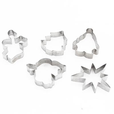 China Disposable Premium Snowman Snowflake Tree Reindeer Angel Cookie Cutter Set for sale