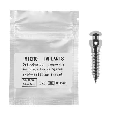 China Metal Materials Dental Implant Mini Anchor Nail Dental Orthodontic Implant Orthodontic Micro Titanium Screw for sale